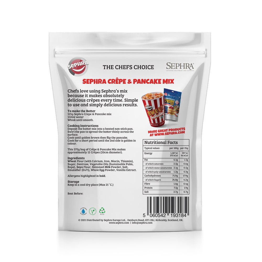 Sephra Crepe & Pancake Mix 375g